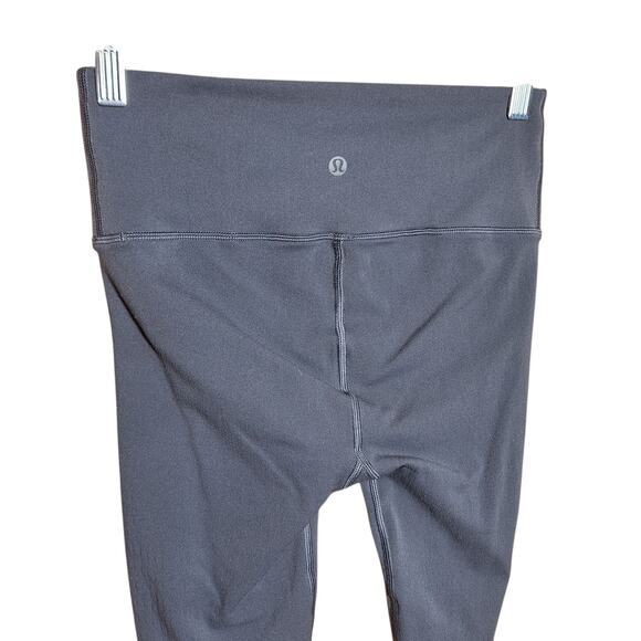 Lululemon Nulu High-rise Align tight 25" crop gray preforated ankle leggings 8 - Picture 3 of 5